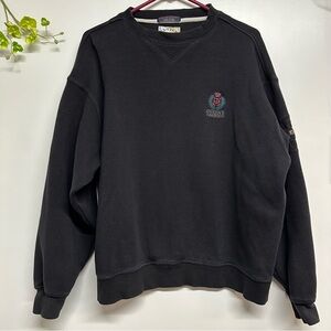 Cutter & Buck black long sleeve crewneck sweatshirt, size XL, Queens Harbor